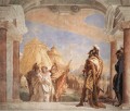 Villa Valmarana Eurybates y Talthybios llevan a Briseida a Agammon Giovanni Battista Tiepolo